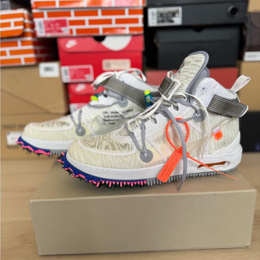 Off-White & Gray High-Top Af1
